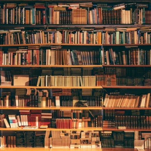 Bücherregal mit Büchern über Hypnose